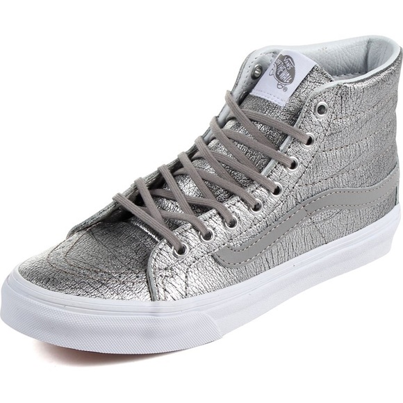 Vans: (foil metallic) sk8-hi slim - Picture 1 of 7